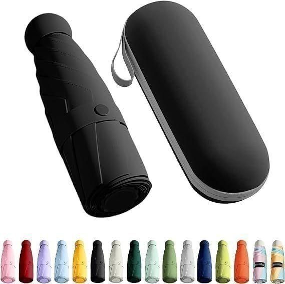 Mini Umbrella with Case for Men & Women (Manual Open)